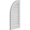 Ekena Millwork Quarter Round Top Left Surface Mount PVC Gable Vent w/ 3-1/2"W x 1"P Standard Frame, 18"W x 36"H GVPQL18X3601SF - alternate 3